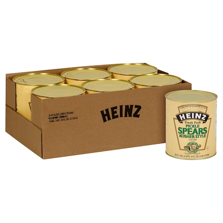 Heinz Heinz Spear Dill 74 Count Pickle 99 oz. Can, PK6 10013000638309
